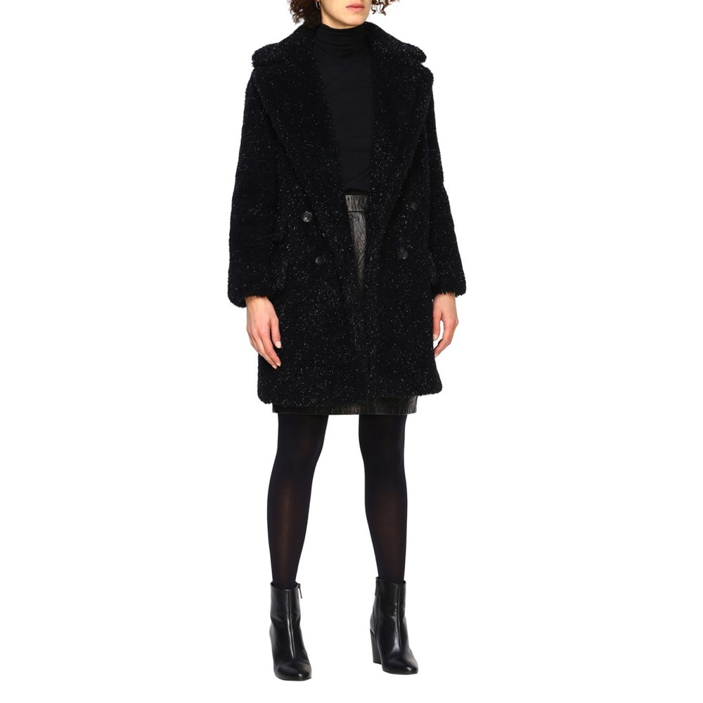 đź–¤BNWT MAX MARA SPARKLY BLACK TEDDY COATđź–¤ - Picture 7 of 14